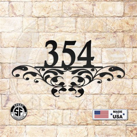 etsy house number metal sign|decorative house numbers and letters.